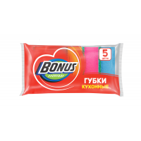BONUS Губка кухонная 5 шт